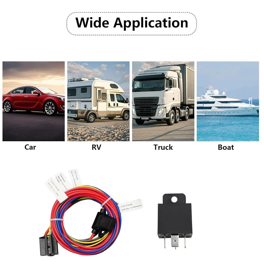 Dual Electric Fan Relay Kit for