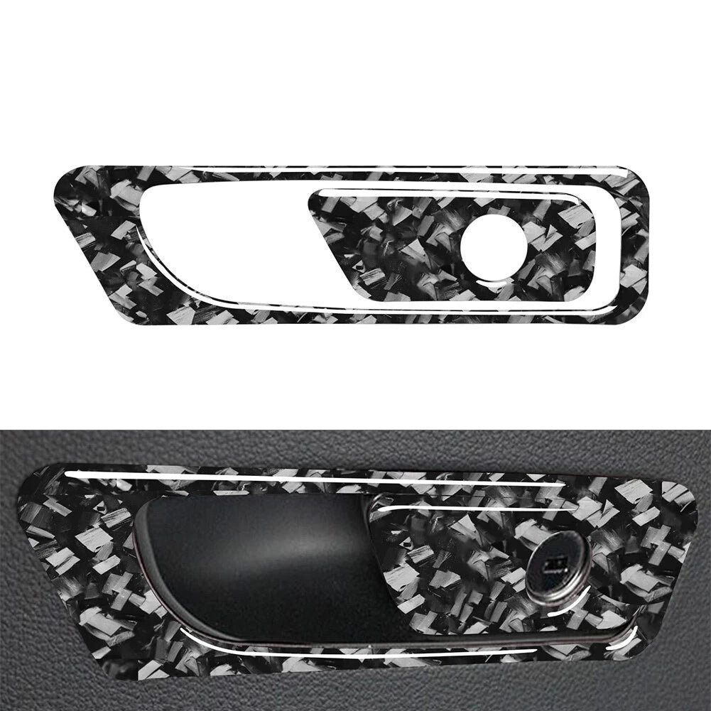 2X Co-pilot Glove Storage Box Handle Cover Trim for Audi Q7 SQ7 (2016–2019)