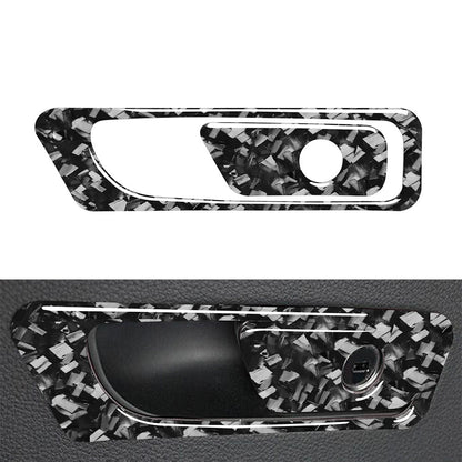 2X Co-pilot Glove Storage Box Handle Cover Trim for Audi Q7 SQ7 (2016–2019)