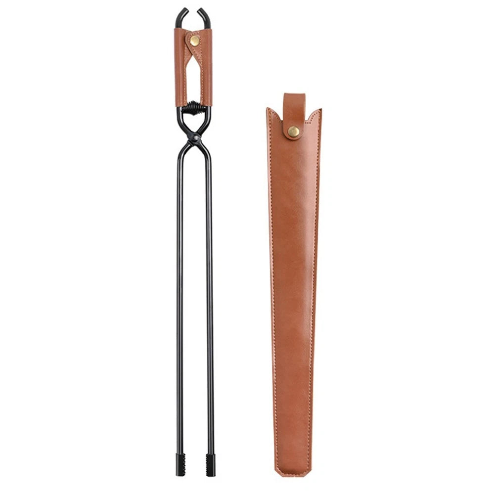 Sturdy Fire Tongs for Barbecue and Camping Use