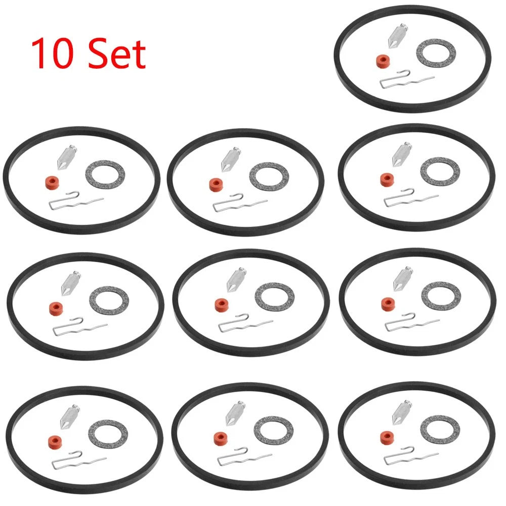 Set of 10 Carburetor Needle Seat Repair Kits for Tecumseh 631021 631021A 621021B