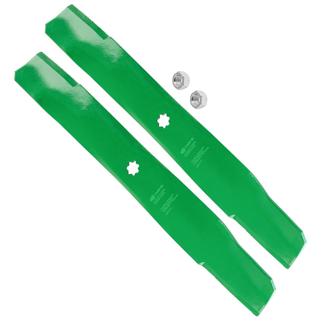 42-Inch Deck Bagging Blade and Nut Replacement for John Deere X100 (2008–2019)