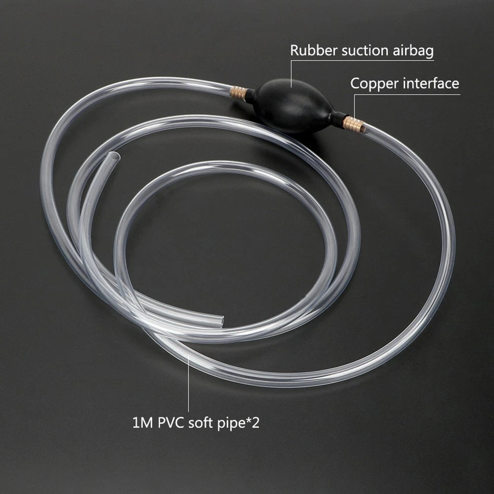 Hand Siphon Pump for Fuel Transfer (Portable Liquid Petrol Tool)