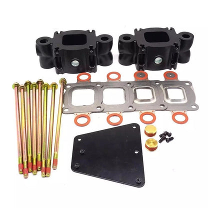 Dry Joint Exhaust Riser Spacer Kit for Mercruiser V6 V8 (Replace 864929A3 864929A1)