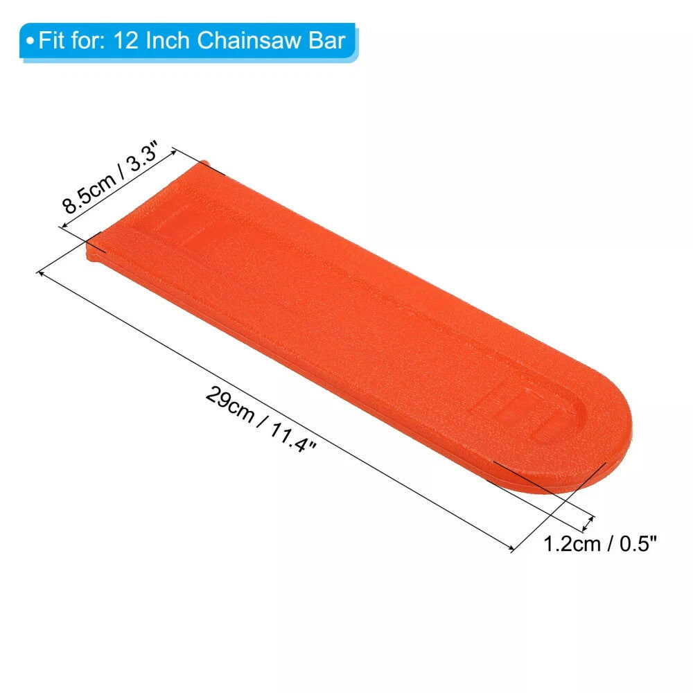 Chainsaw Bar Cover for 12 Inch Chainsaw (Protective Shell, Orange)