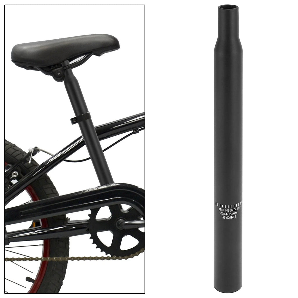 Bicycle Seat Post Aluminum Alloy Replacement for 30.4x350mm (Black)