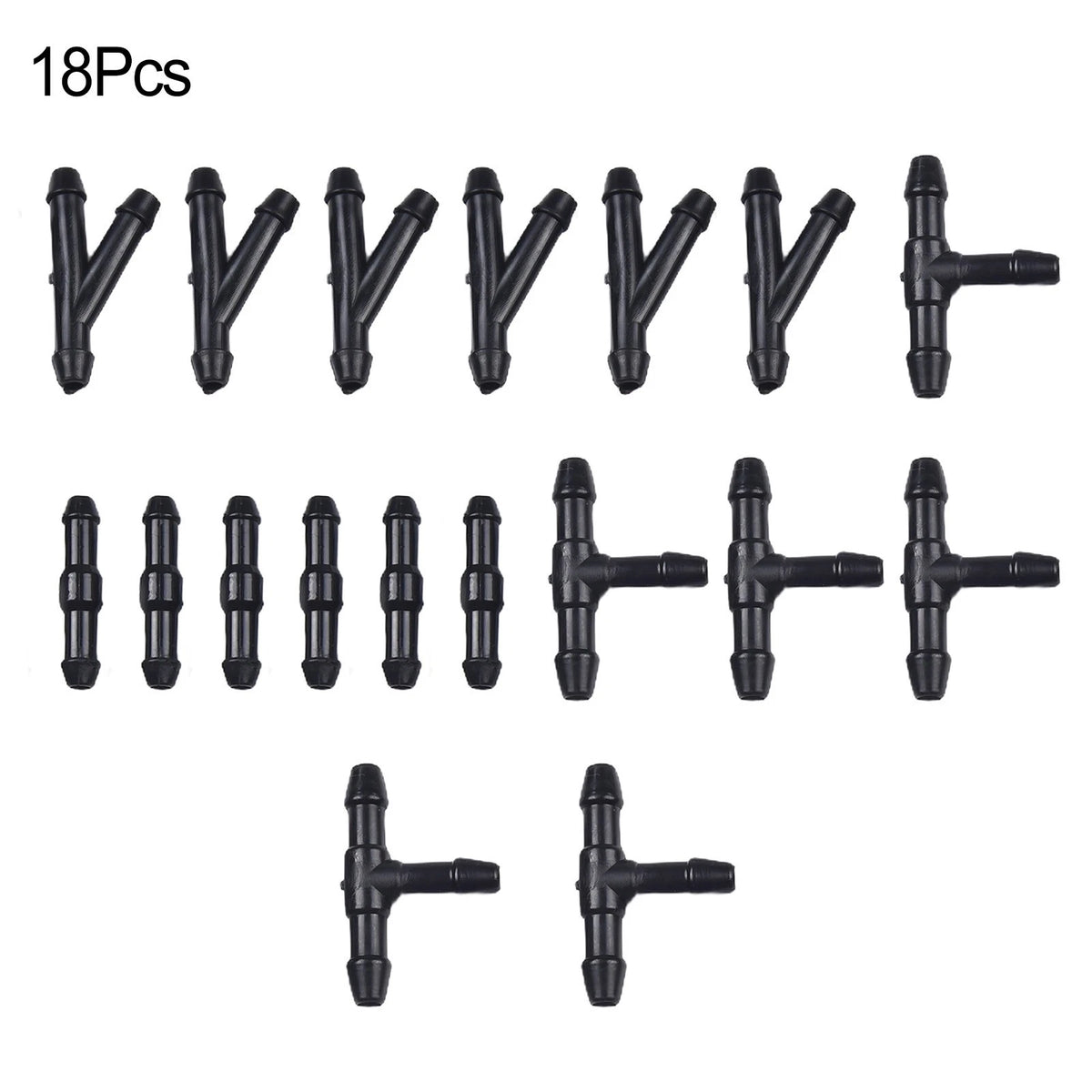 18pcs Windshield Washer Hose Connectors for