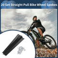 Straight Pull Bicycle Spokes 141mm Replacement for 20 Set (No Check fitment before purchase) (—–—)