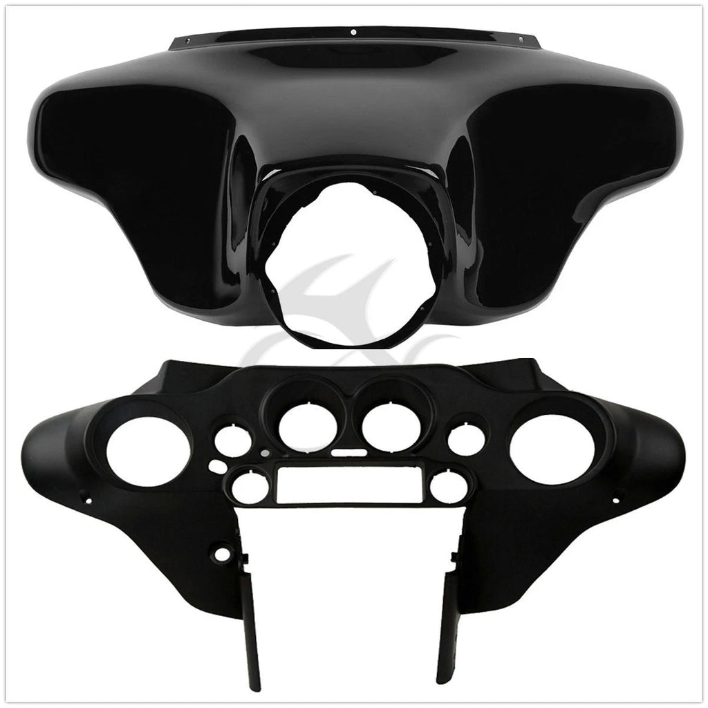 ABS Batwing Inner Outer Fairing for Harley Electra Glide (1996–2013) Black