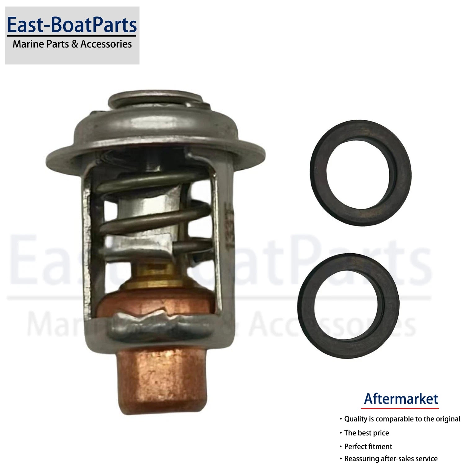 130°F Thermostat for Mercury Mariner Outboard 25 30 40 HP (2-Stroke, 895338)