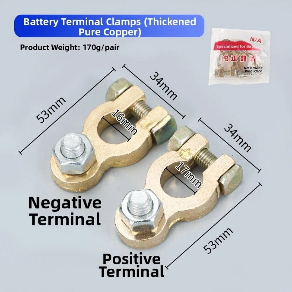 Gold Silver Battery Terminal Connector for Car Truck (2010–2023)
