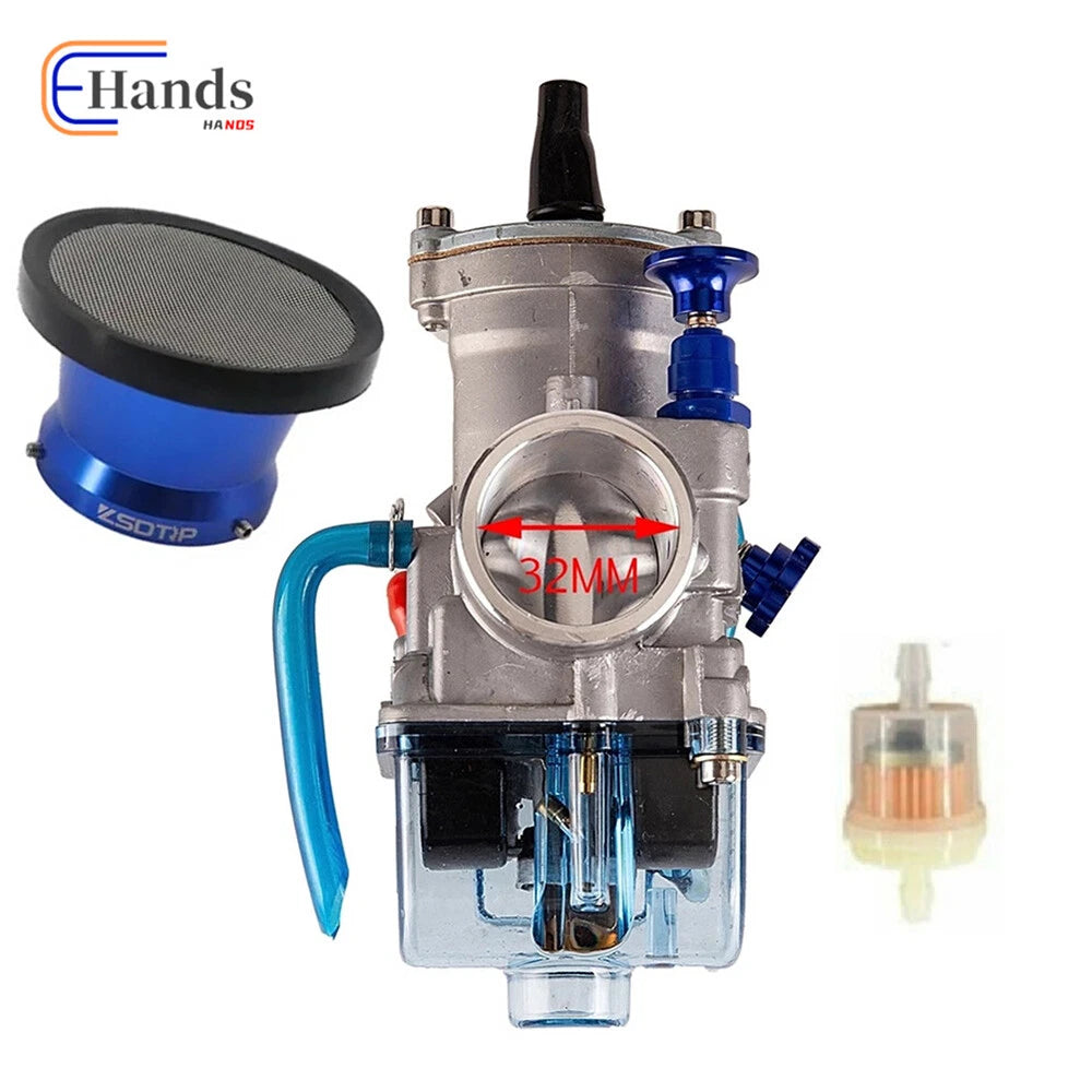 Carburetor & Air Filter for Yamaha YZ80 YZ85 YZ100 YZ125 Kawasaki KX125