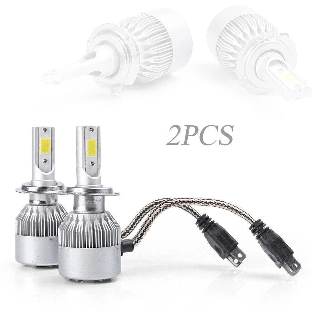2X H7 7600LM 36W LED Headlight Conversion Kit for Cars (Hi/Lo Beam)