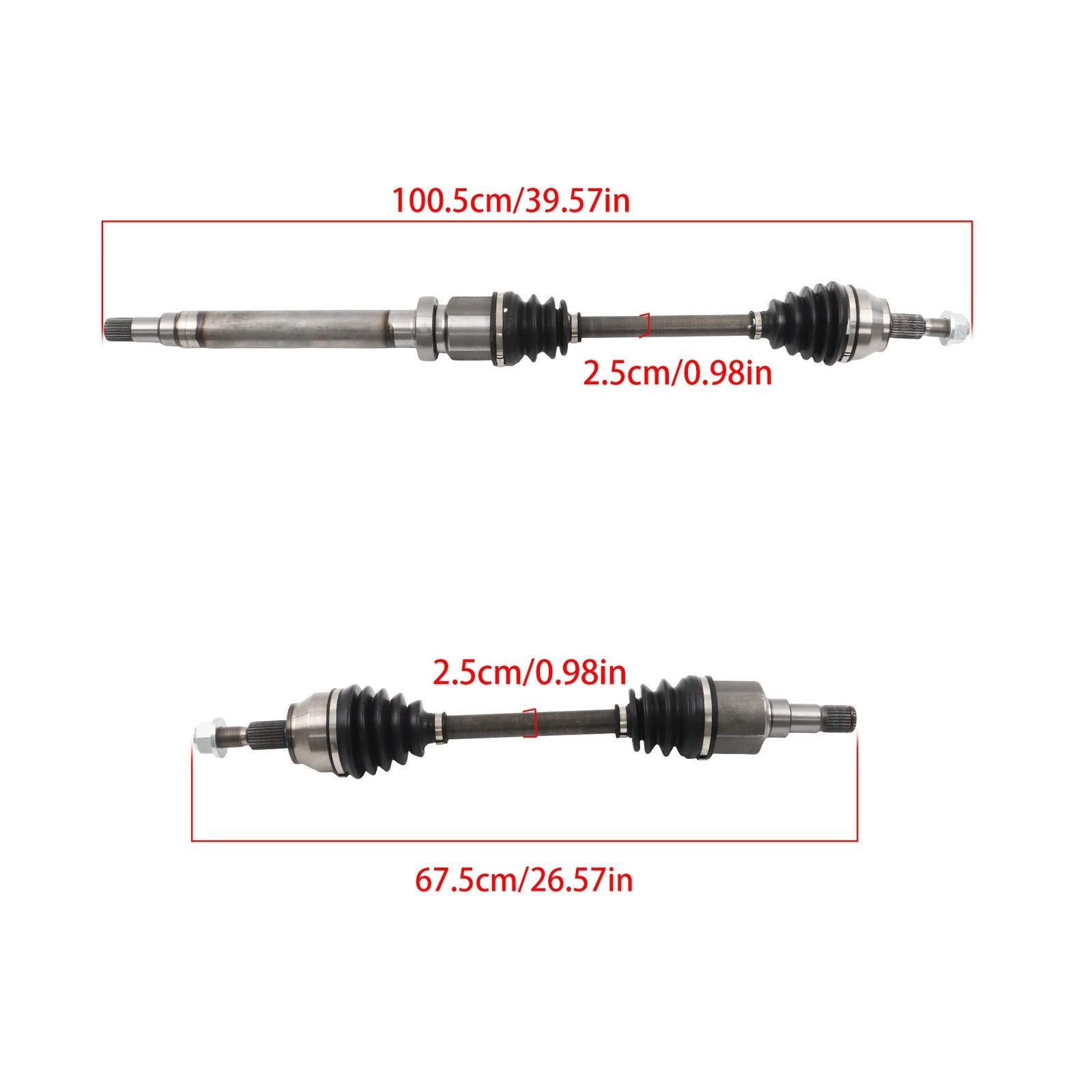 Front Left+Right CV Shaft for Ford Focus (2012–2016) 2.0L