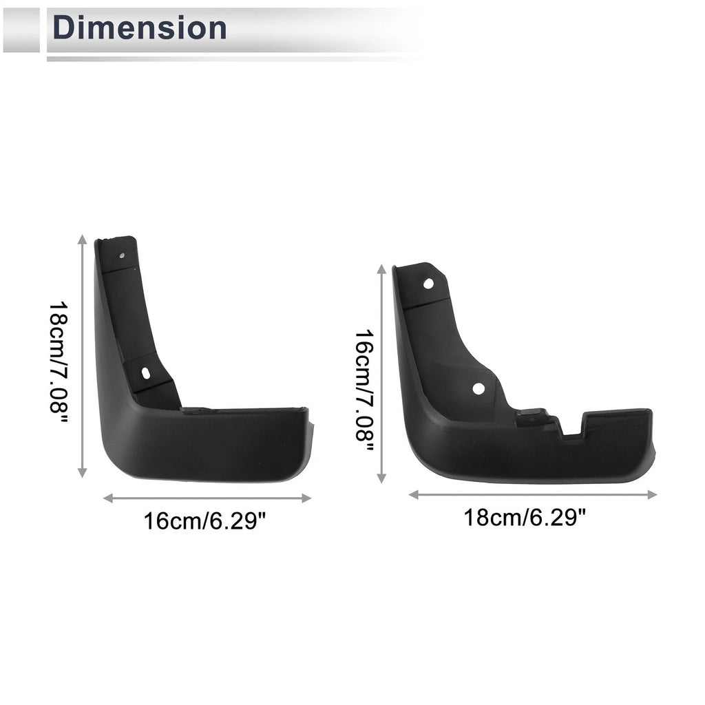 Mud Flaps Splash Guards Front Set for Mazda Axela Sedan (2014–2017)
