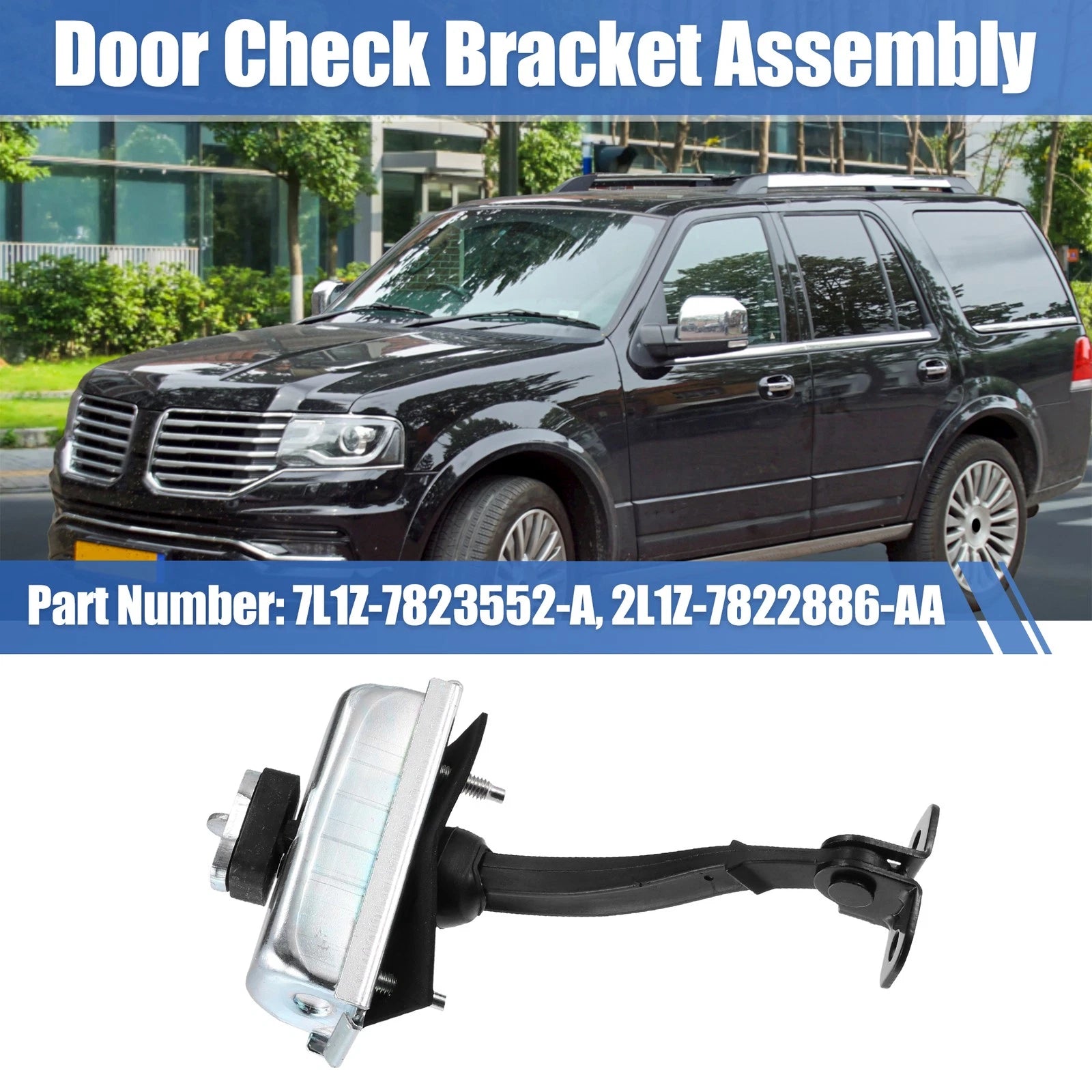 Door Check Arm Stop Strap LH Replacement for Lincoln MKX (2016–2019)