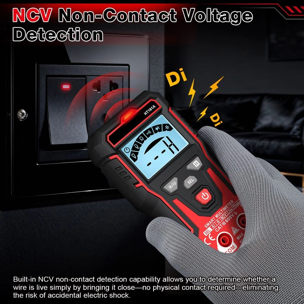 HT161A Multimeter for Auto Ranging Non Contact Voltage Detection