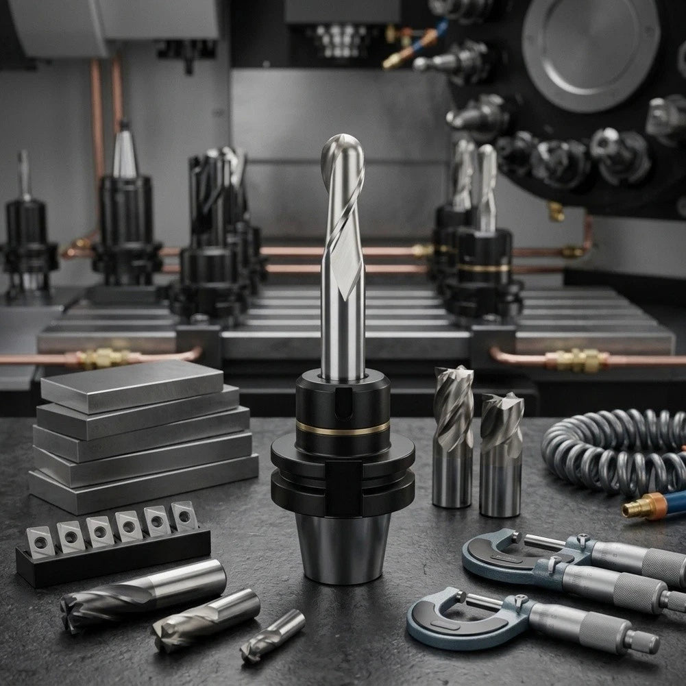 8mm R4 Ball End Mill HSS for Deep Cavity Milling and Profiling