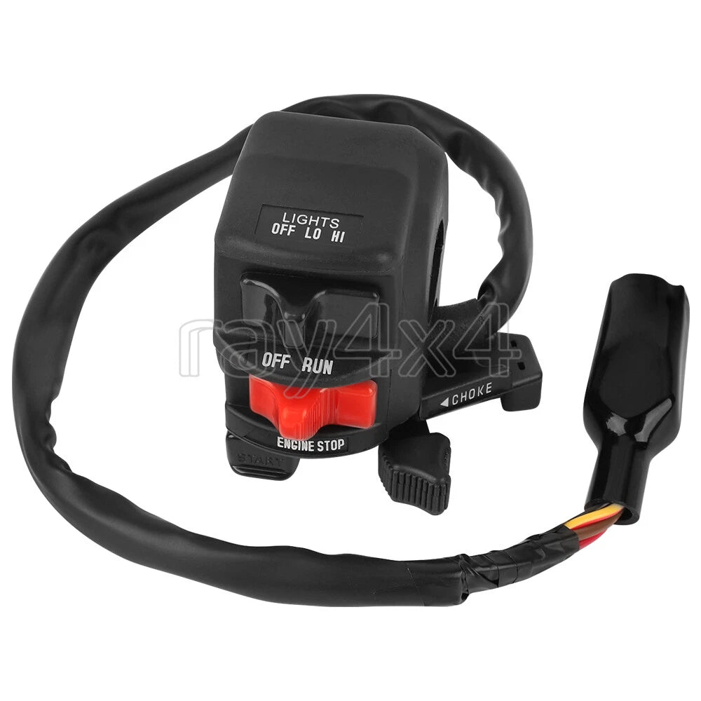 Handlebar Switch Start Kill Headlight for Kawasaki Bayou 300 400 (1990–2004)