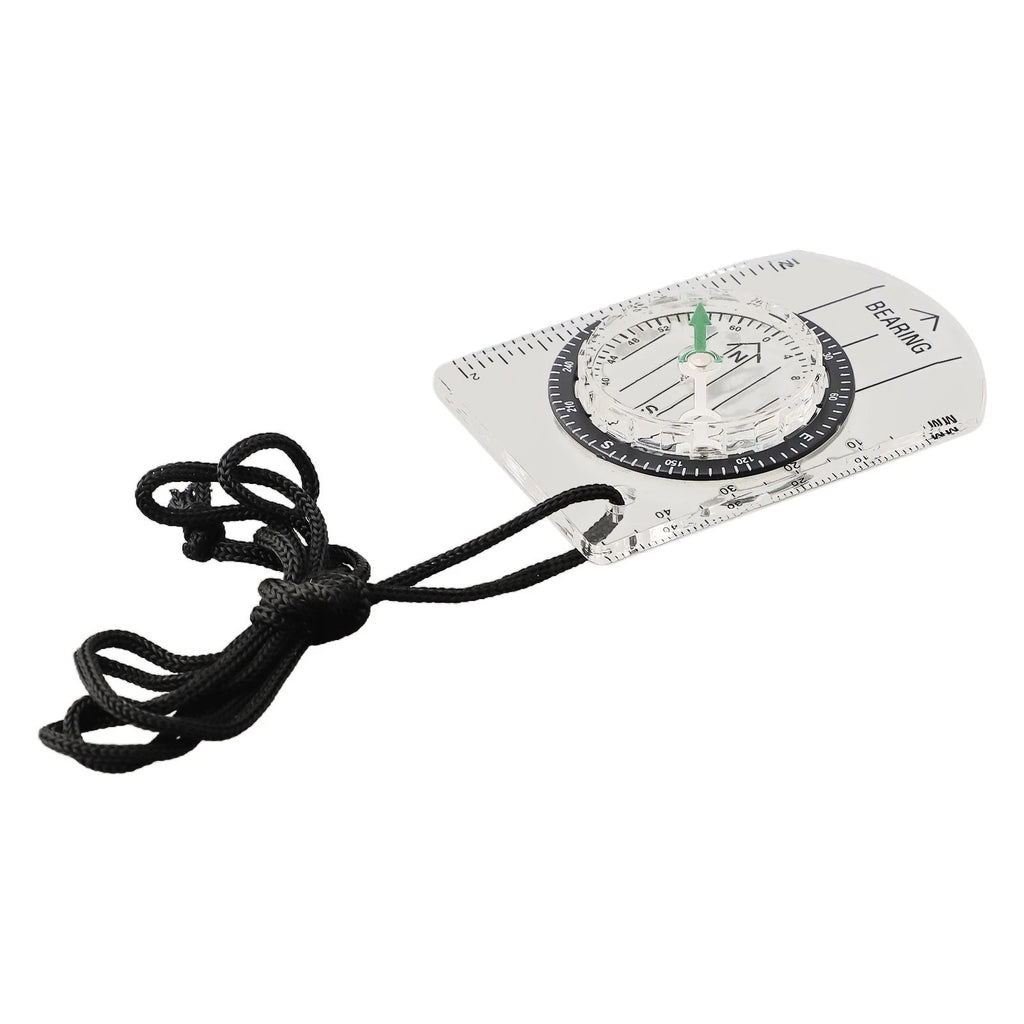 Outdoor Navigation Tool Compact Ruler with Compass for Adventurers