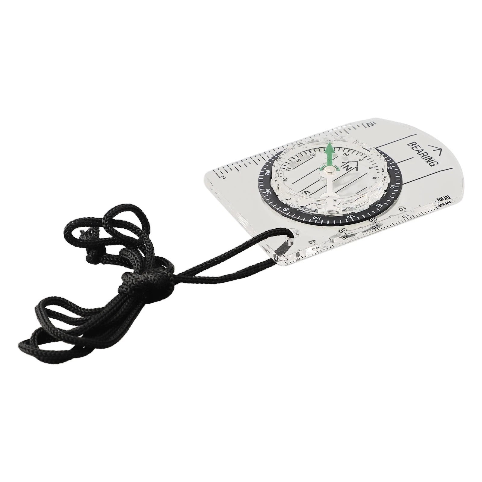 Outdoor Navigation Tool Compact Ruler with Compass for Adventurers