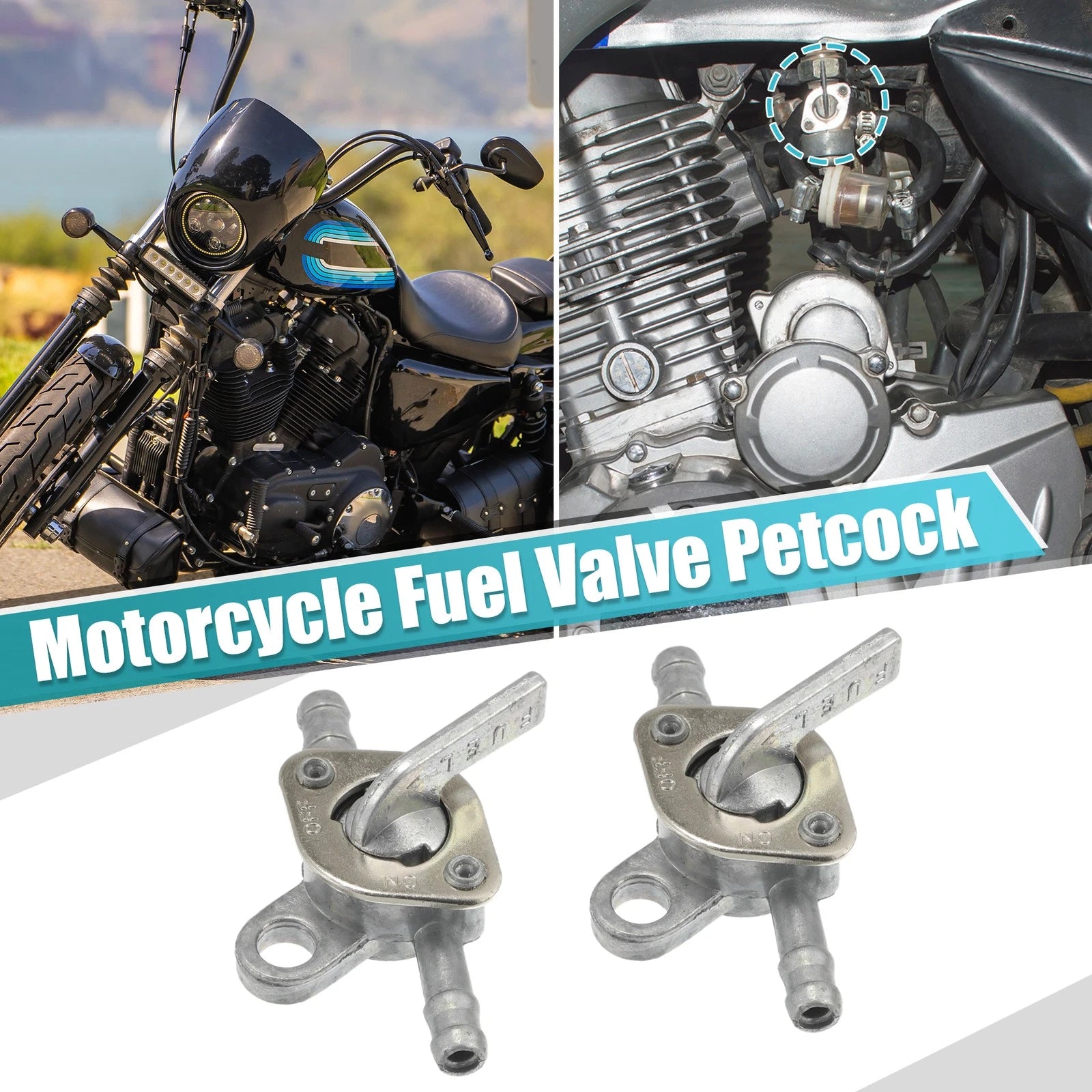 Motorcycle Fuel Valve Petcock Replacement with Male Thread for 50cc Pit Quad (2000–2020)