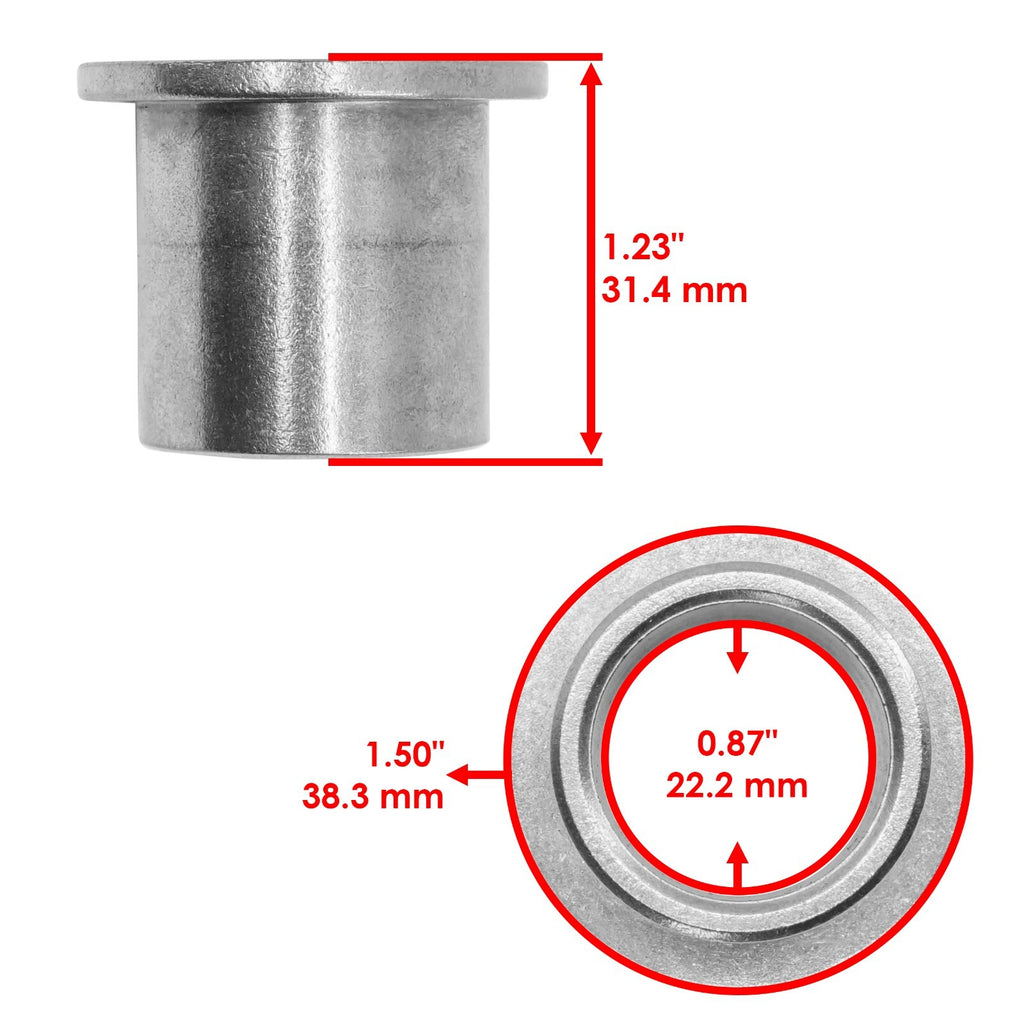 Flanged Bearing OEM Replacement for Lawn Mower SAE Caster Yoke Support (0.87–1.50 in)