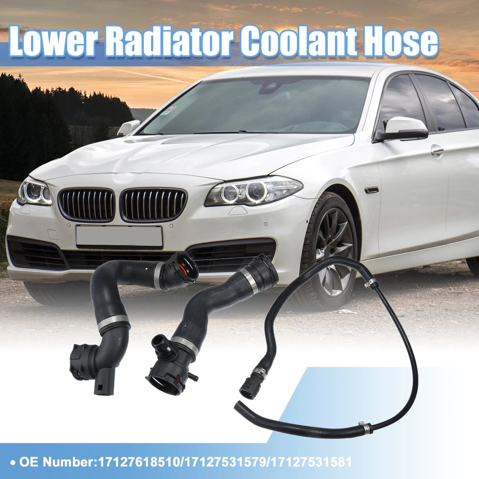 Radiator Coolant Hose Kit Replacement for BMW 325i (2006–2006)