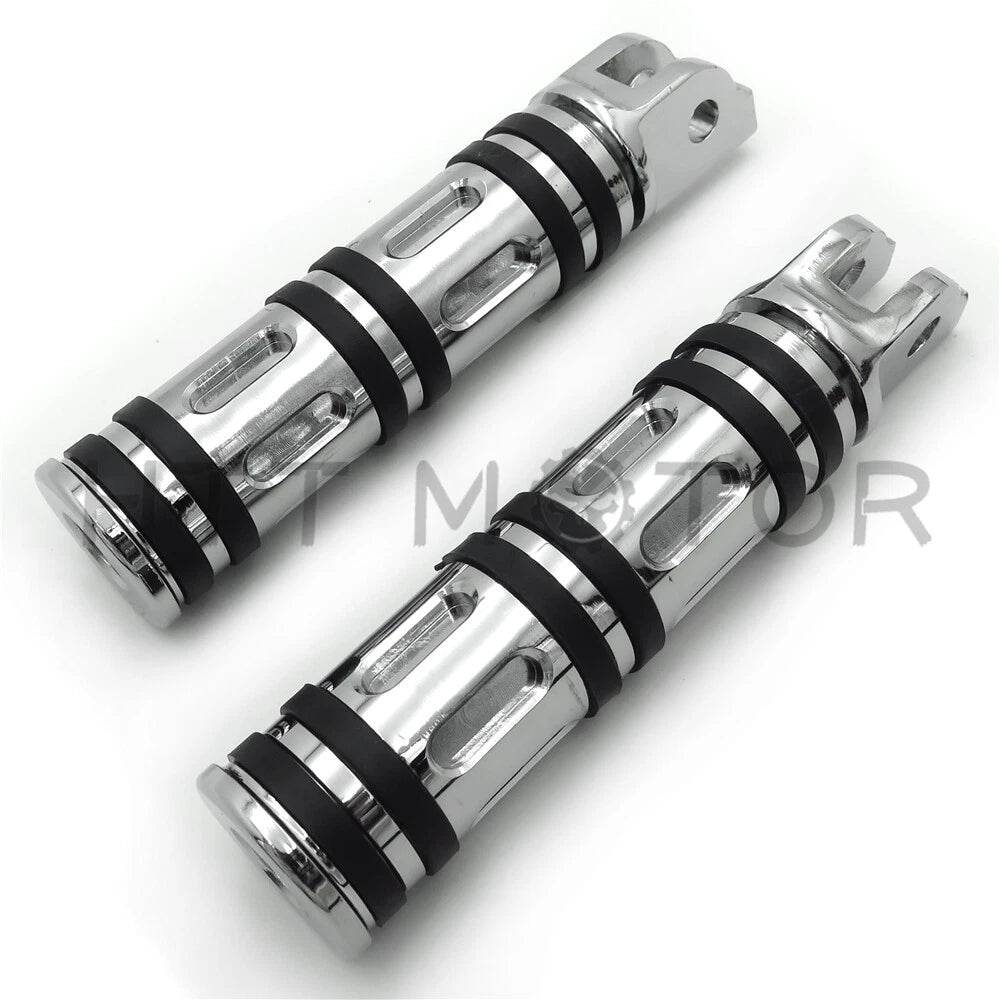 Chrome Edge Cut Footpegs for Harley Breakout FXBR / FXBRS (2018–2019)