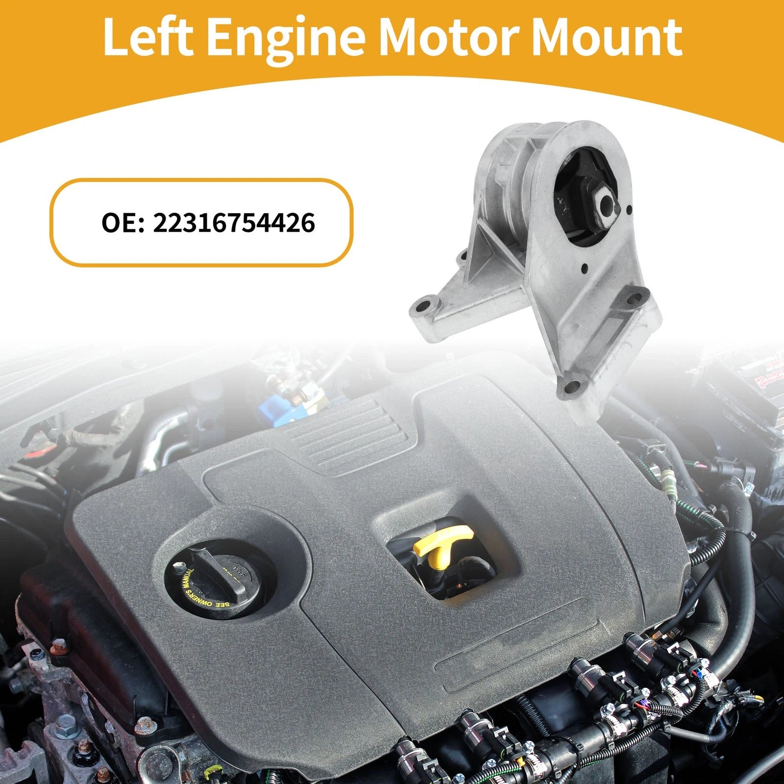 Engine Motor Left Mount Replacement for BMW MINI 2004–2007 1.6L CVT
