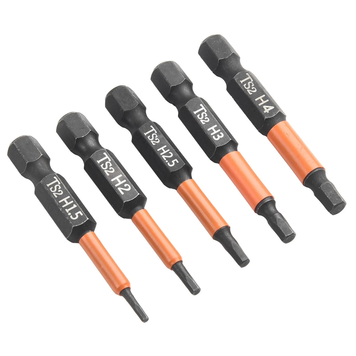 Screwdriver Bits Set of 10, 50mm Length, Alloy Steel