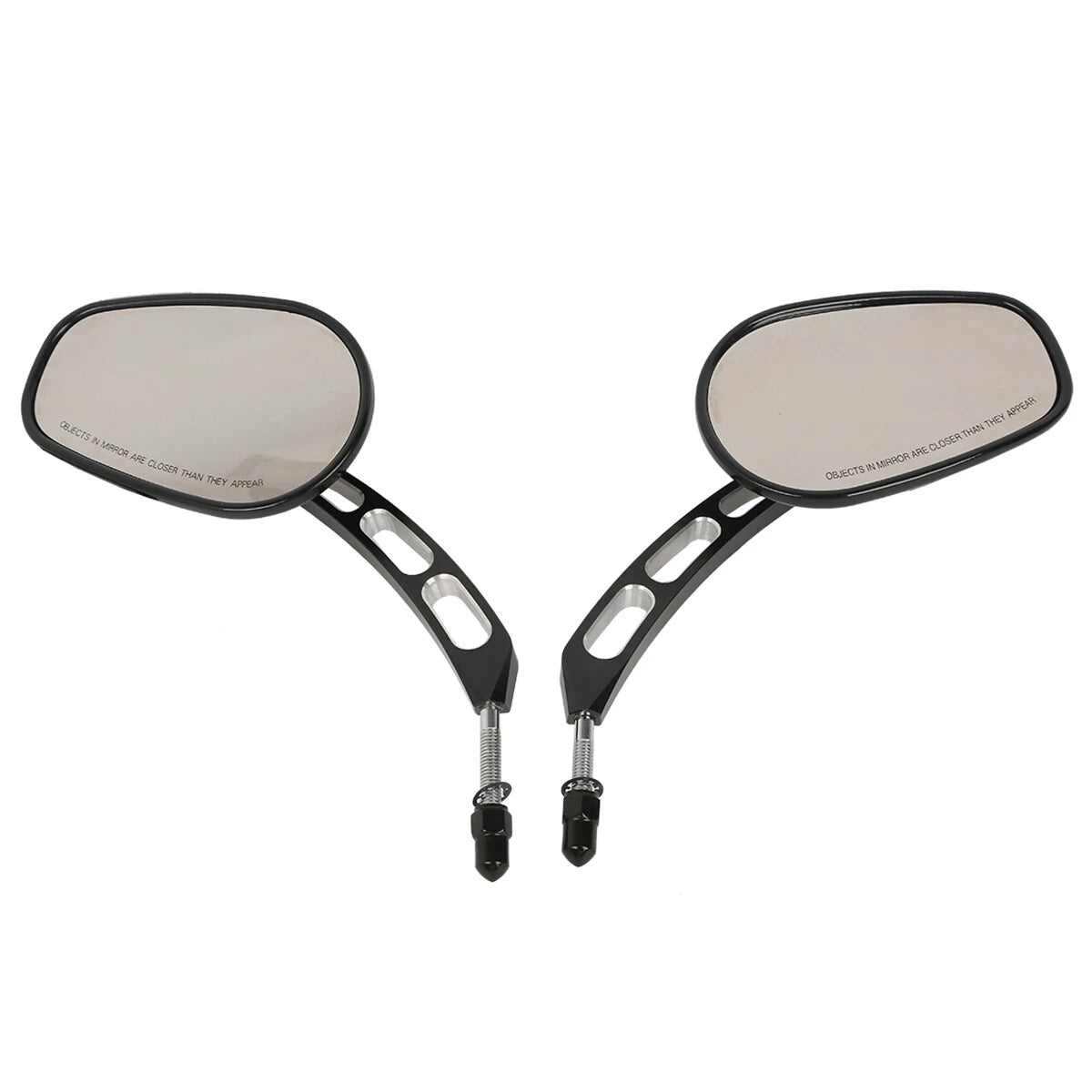 Rear View Mirrors for Harley Softail Slim Dyna FXDF Fat Boy (8mm Thread)