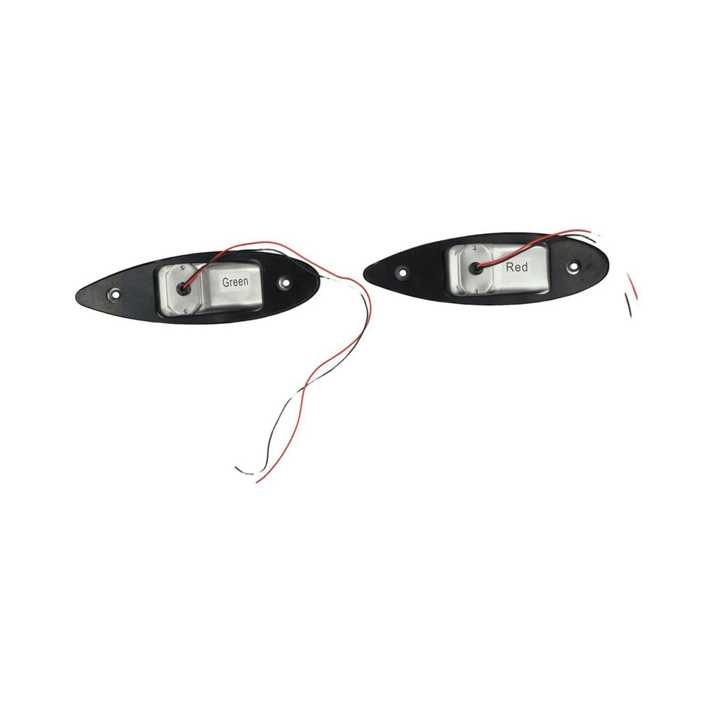 2X LED Navigation Tear Drop Lights for Marine Boat (Vertical Mount)
