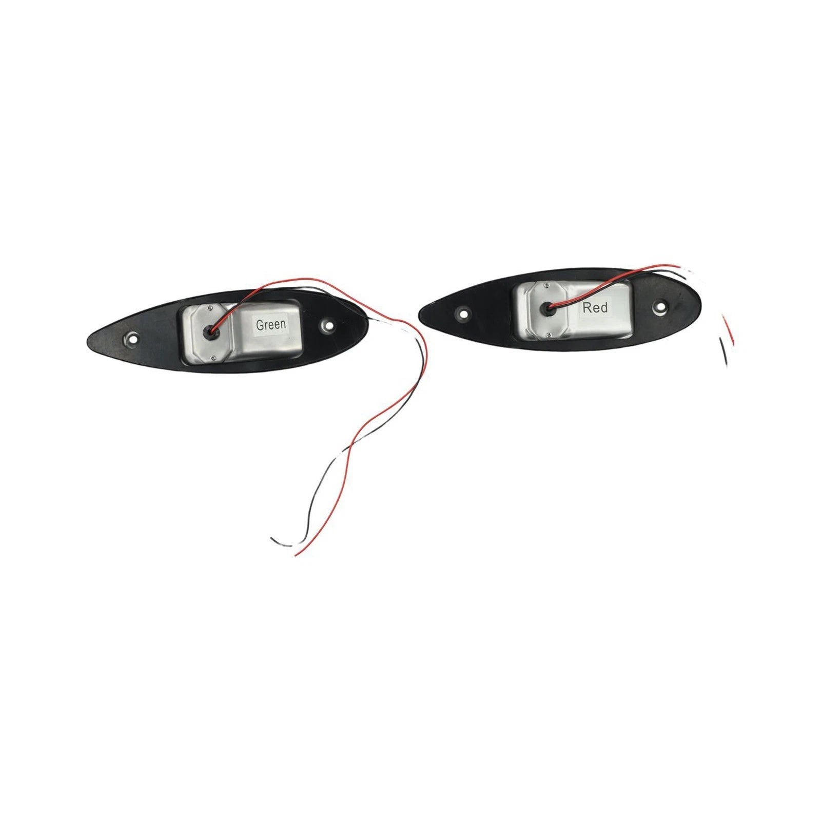 2X LED Navigation Tear Drop Lights for Marine Boat (Vertical Mount)