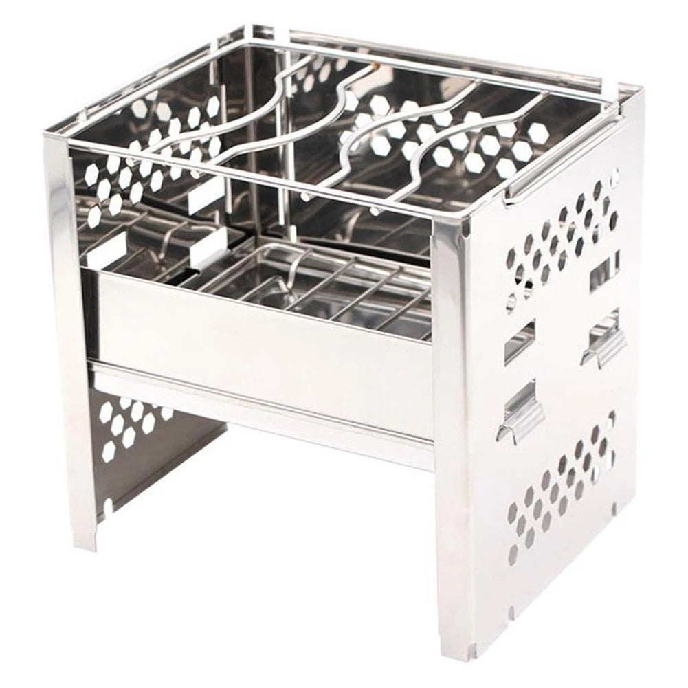 Portable Foldable Grill Rack for Picnic Cooking