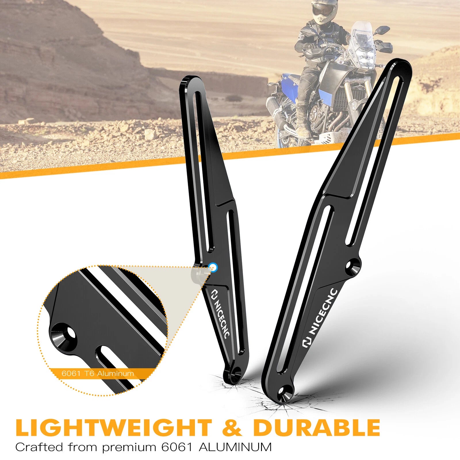 Adjustable Windshield Bracket Kit for Yamaha Tenere 700 XTZ700 (2019–2024)