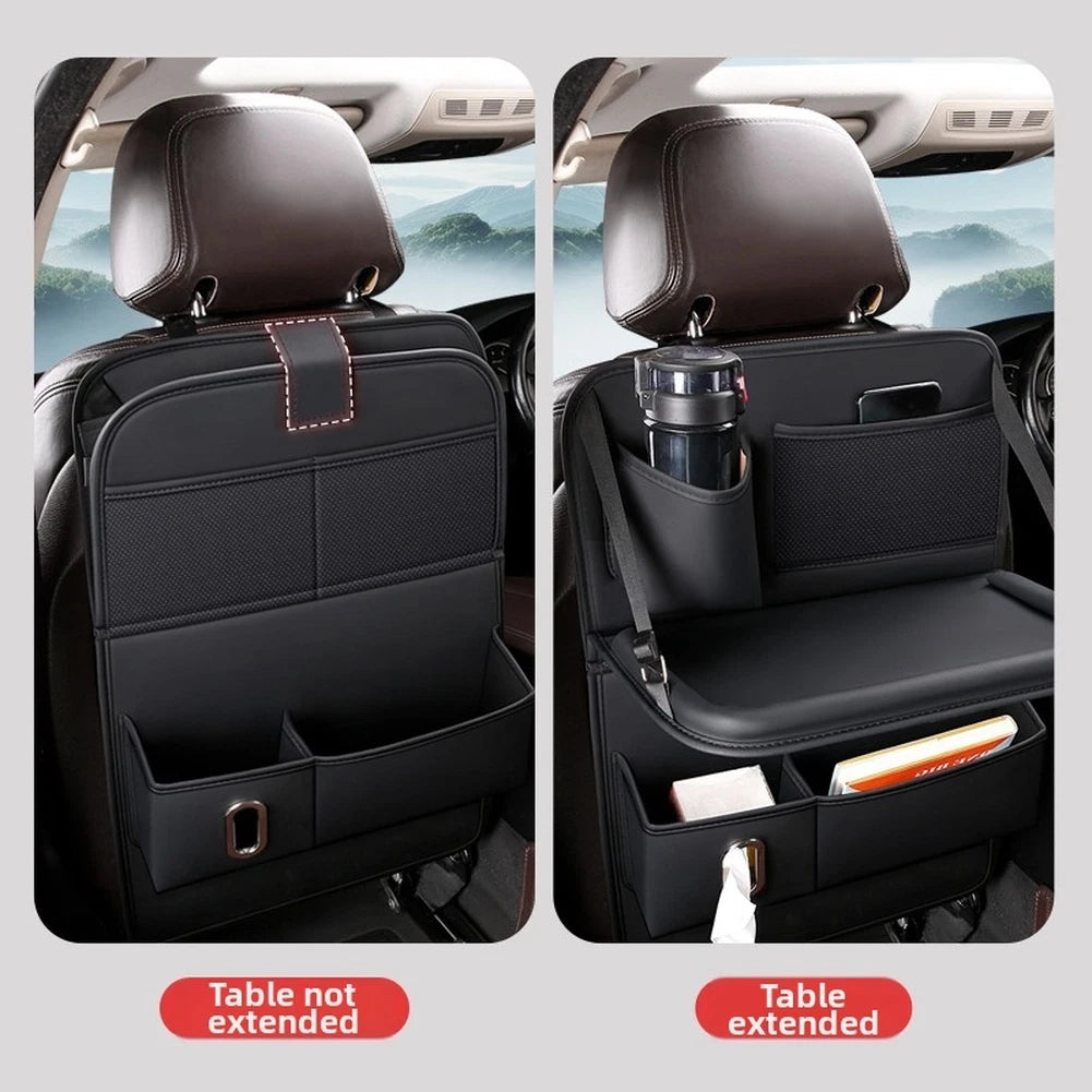 Car Seat Back Organizer Bag for Universal Fit (2010–2023) - Waterproof PU Leather