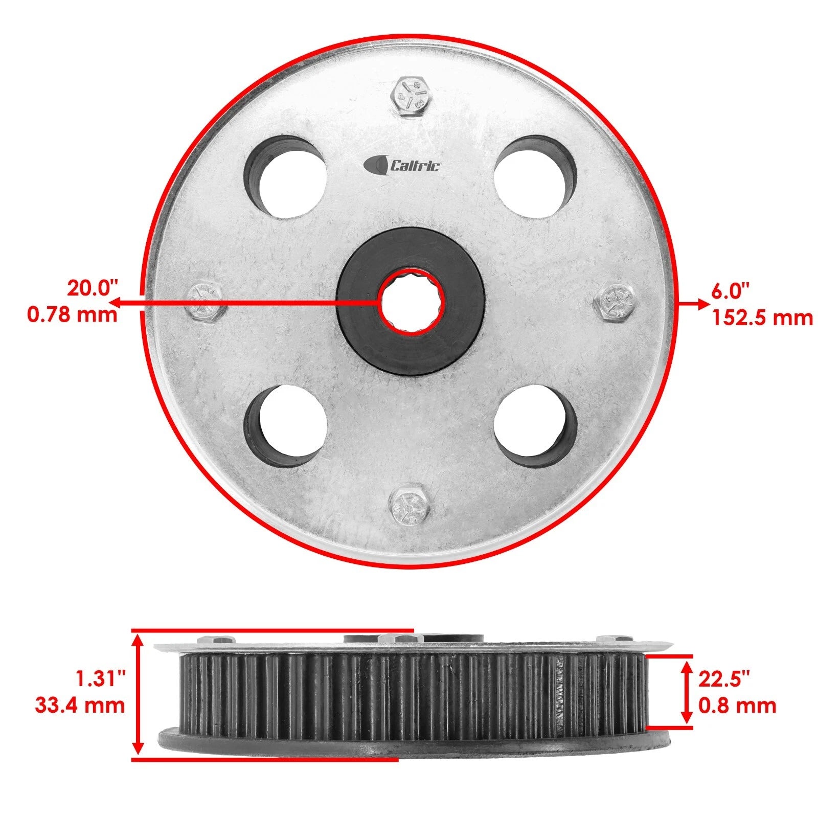 Caltric Timing Pulley Replacement for Cub Cadet CC760 CC800 LTX1040 (2006–2017)