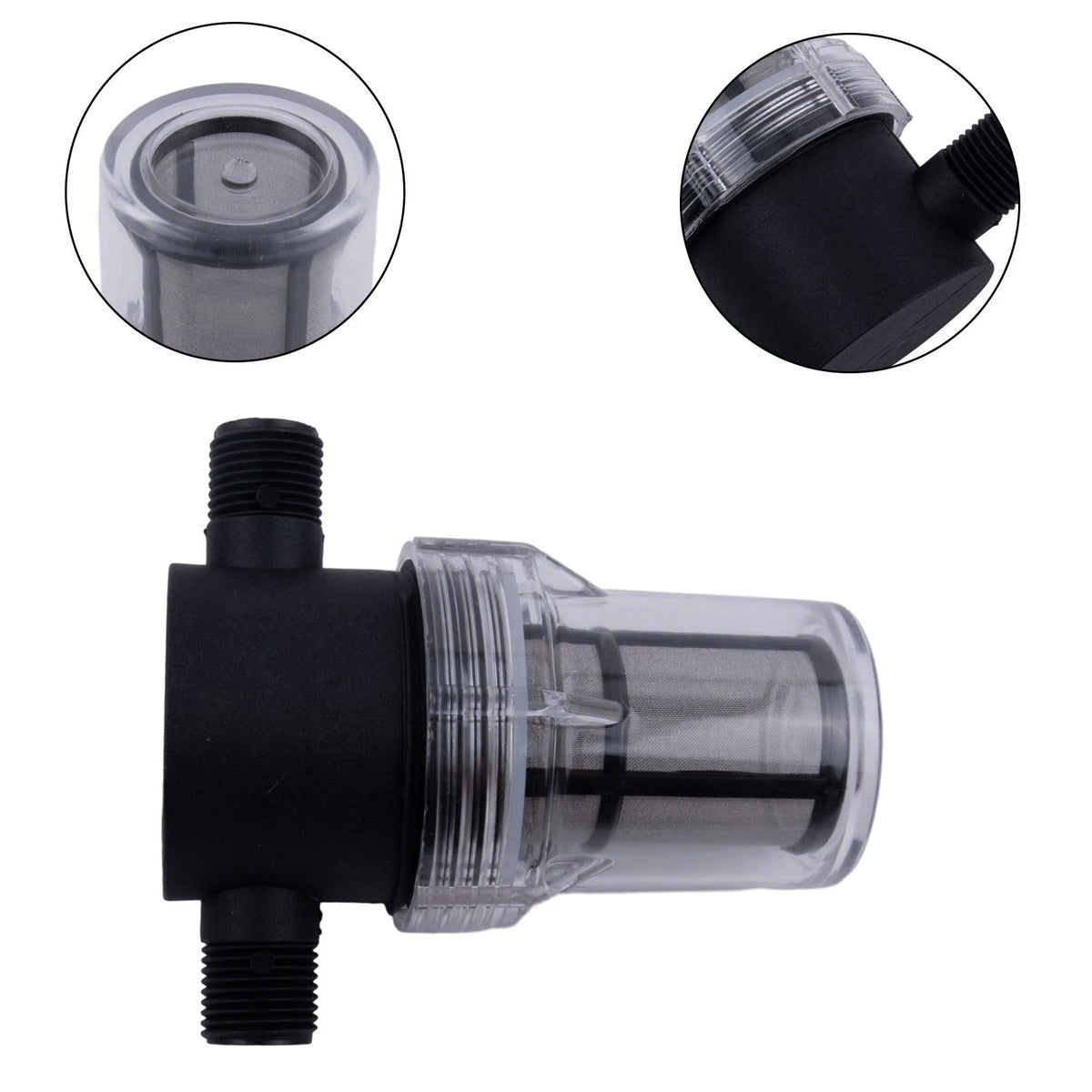 1/2 Water Filter for Garden Irrigation (Cleanable for Mud and Moss)