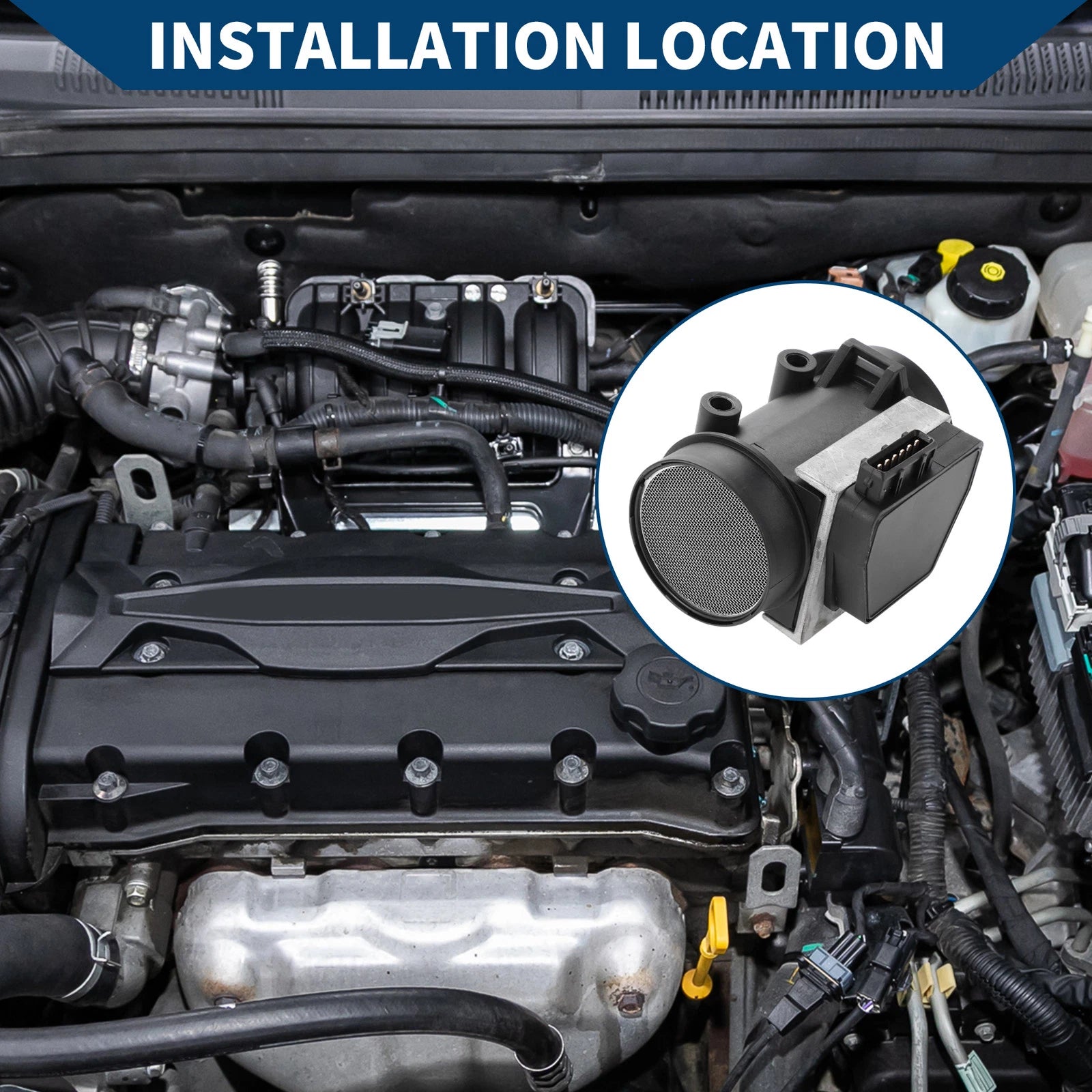 Mass Air Flow Sensor Assembly for Saab 2.3L 2.1L (No. 8826778)
