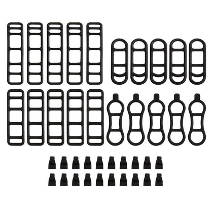 Set of 35 Bike Light Mounting Straps Silicone Rubber Bands