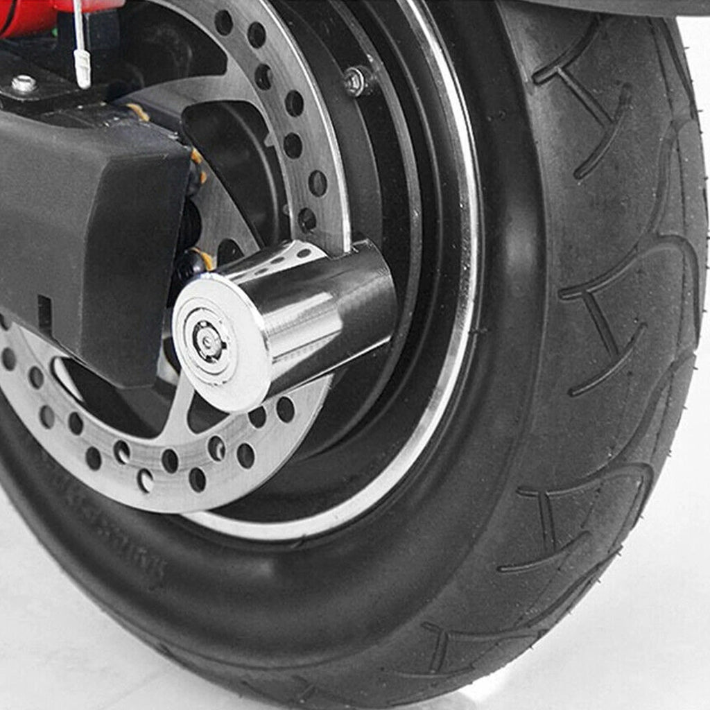 Anti-theft Disc Brake Lock for Motorcycle Bicycle (Silver)