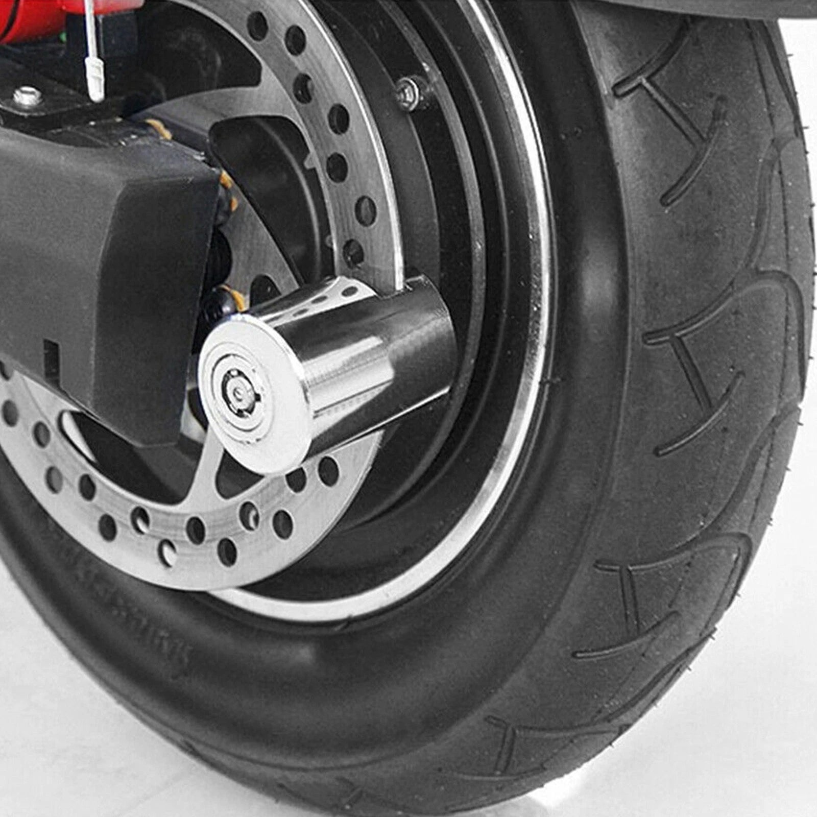 Anti-theft Disc Brake Lock for Motorcycle Bicycle (Silver)