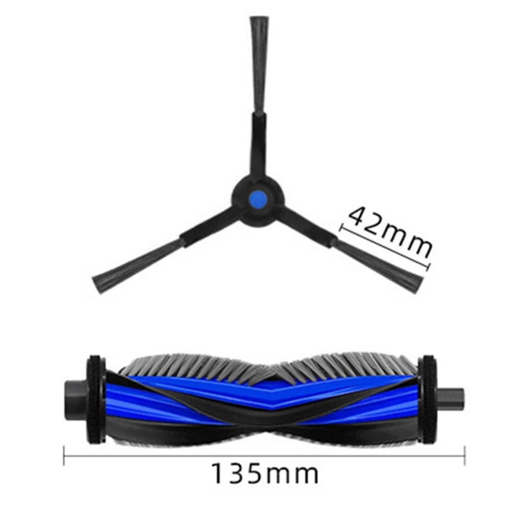 Main Brush and 2 Side Brushes Kit for Ecovacs DEEBOT MINI (2018–2023)