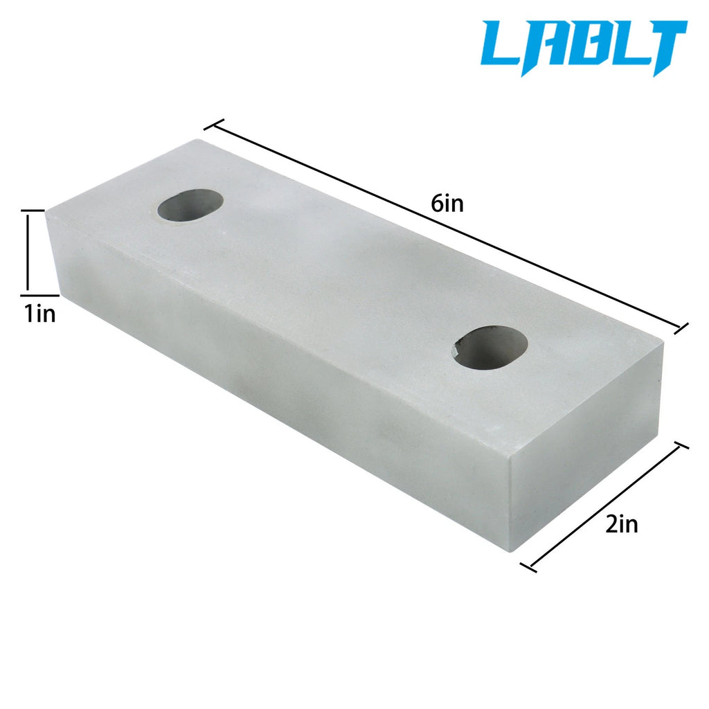 Set of 4 Machinable Soft Jaws for 6" Mill Vises (LABLT)