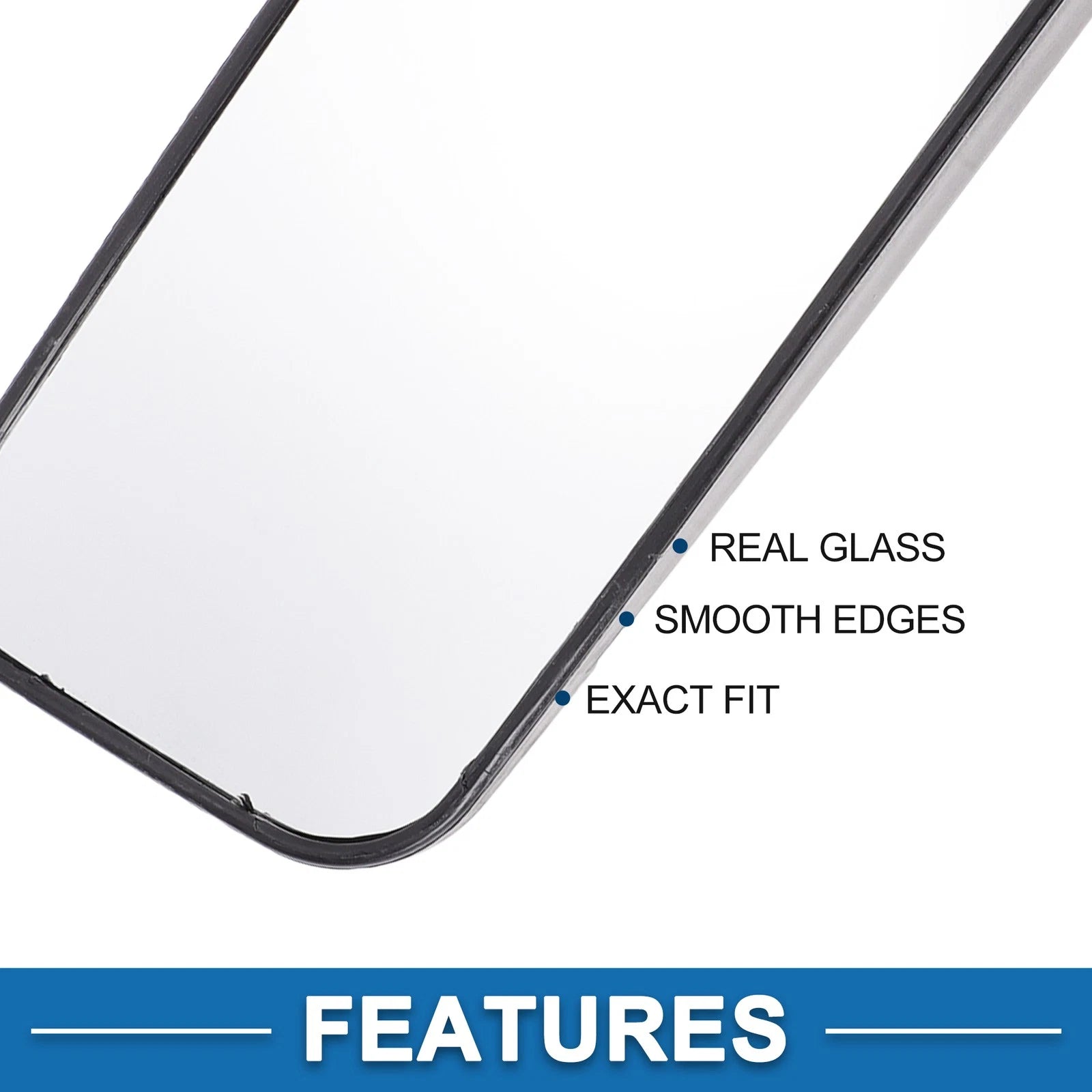 Left Lower Side Mirror Glass Replacement for Mercedes Vito (2014–2024)