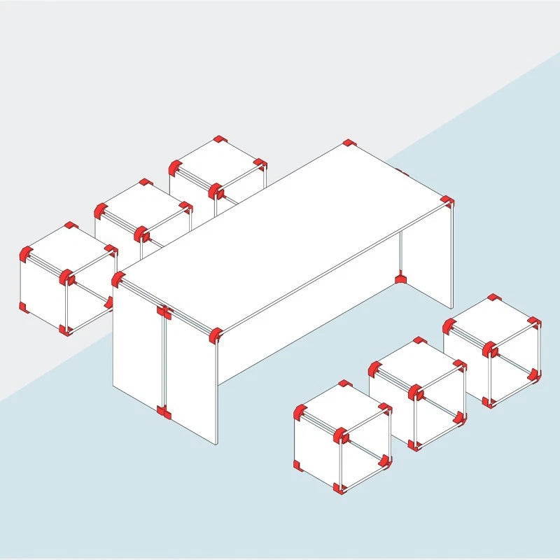 4X Plastic 90 Degree Connector for Cabinet Frame Assembly