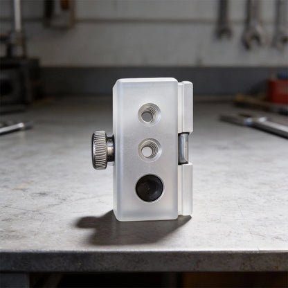Table Slider for IGT Rail Systems with Lantern Pole 39cm Stainless Steel