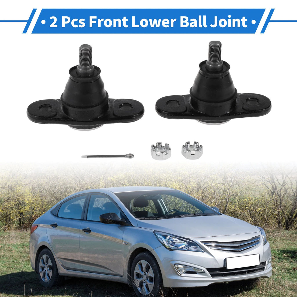 2 Pcs Front Lower Ball Joints Replacement for Hyundai Accent (2005–2010)