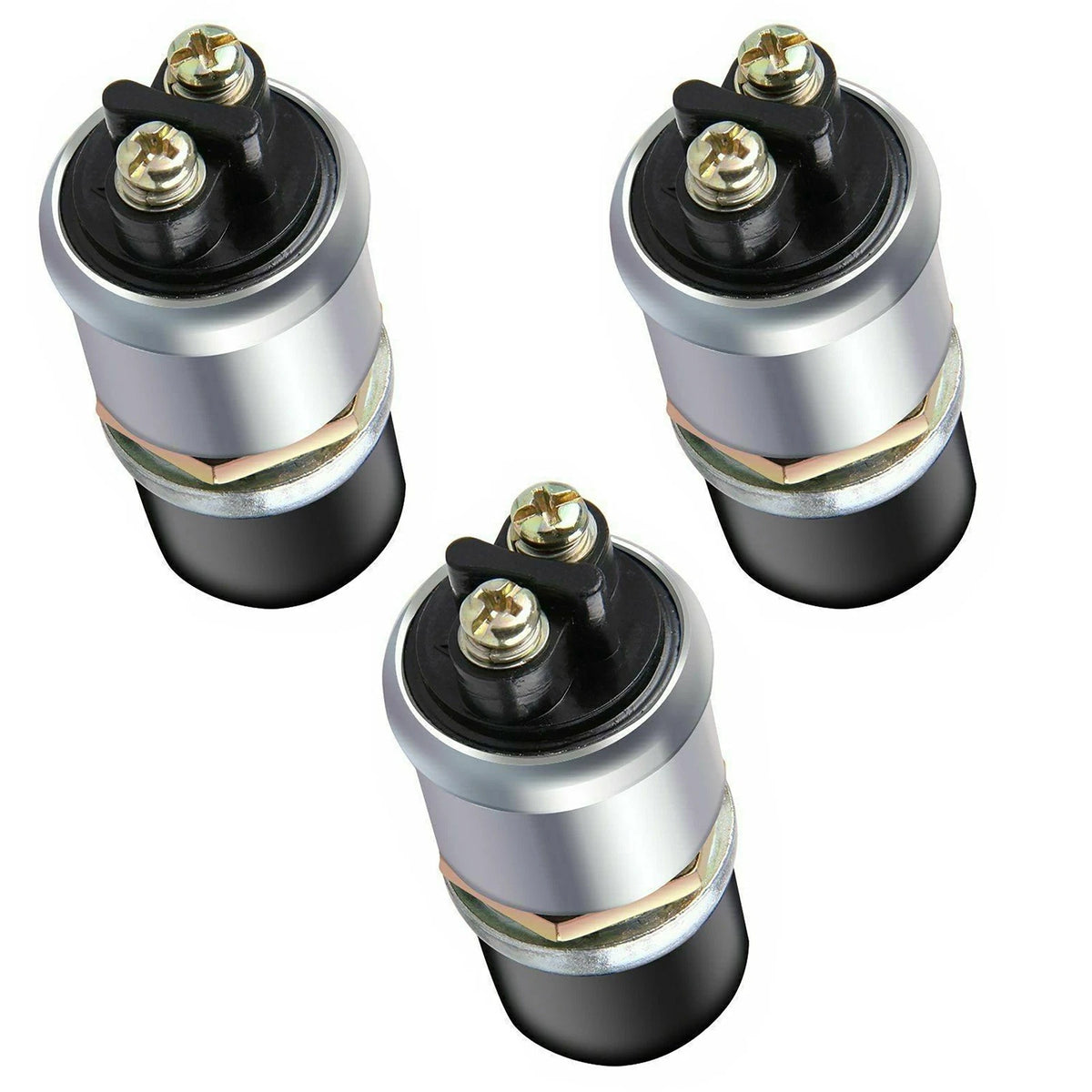 3PCS Waterproof Heavy-Duty Momentary Push-Button Starter Switch for Auto